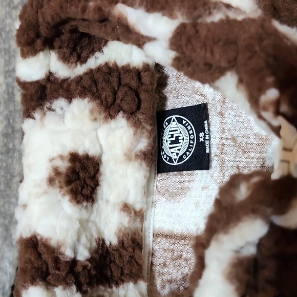 PACSUN CUSTOM PATTERN FULL-ZIP SHERPA JACKET - Picture 3 of 14